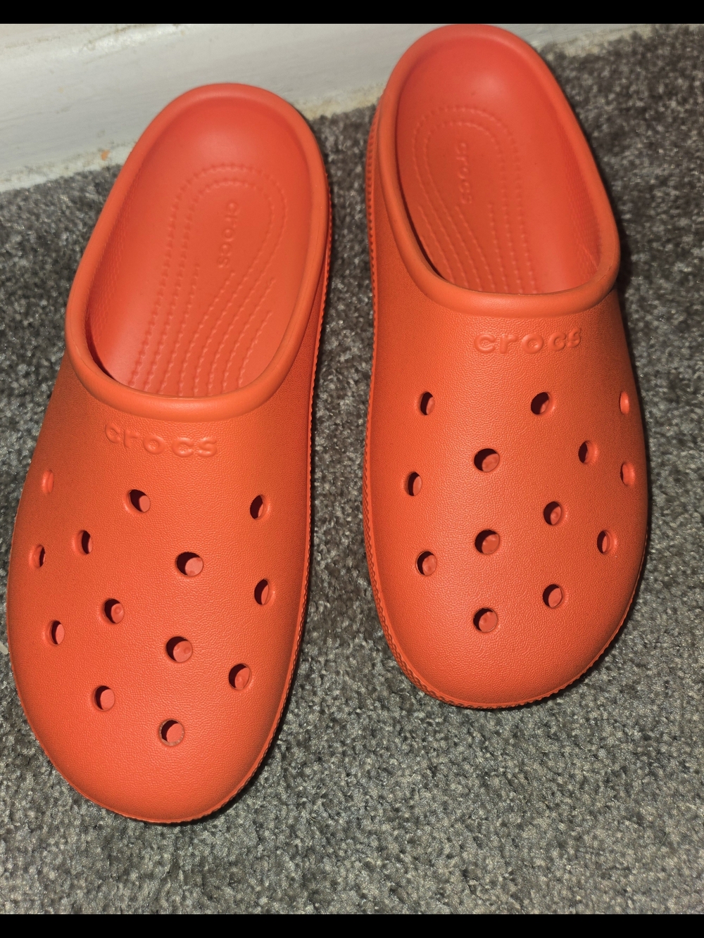 CROCS Women Classic Clog Mule in Bright Orange